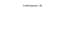 Tablet Screenshot of intranet.naspa.org